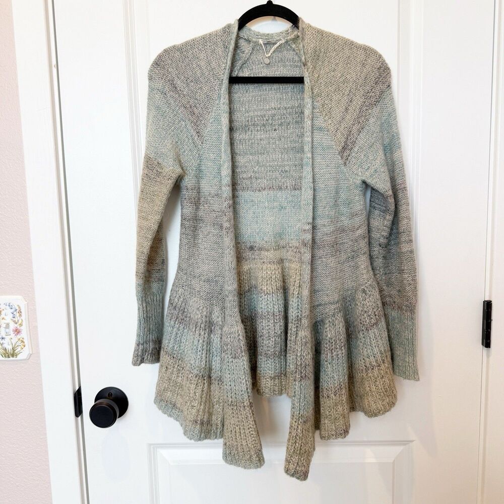 Anthropologie Womens Mohair Cardigan Sz XSmall Cottagecore Boho Earthy Feminine